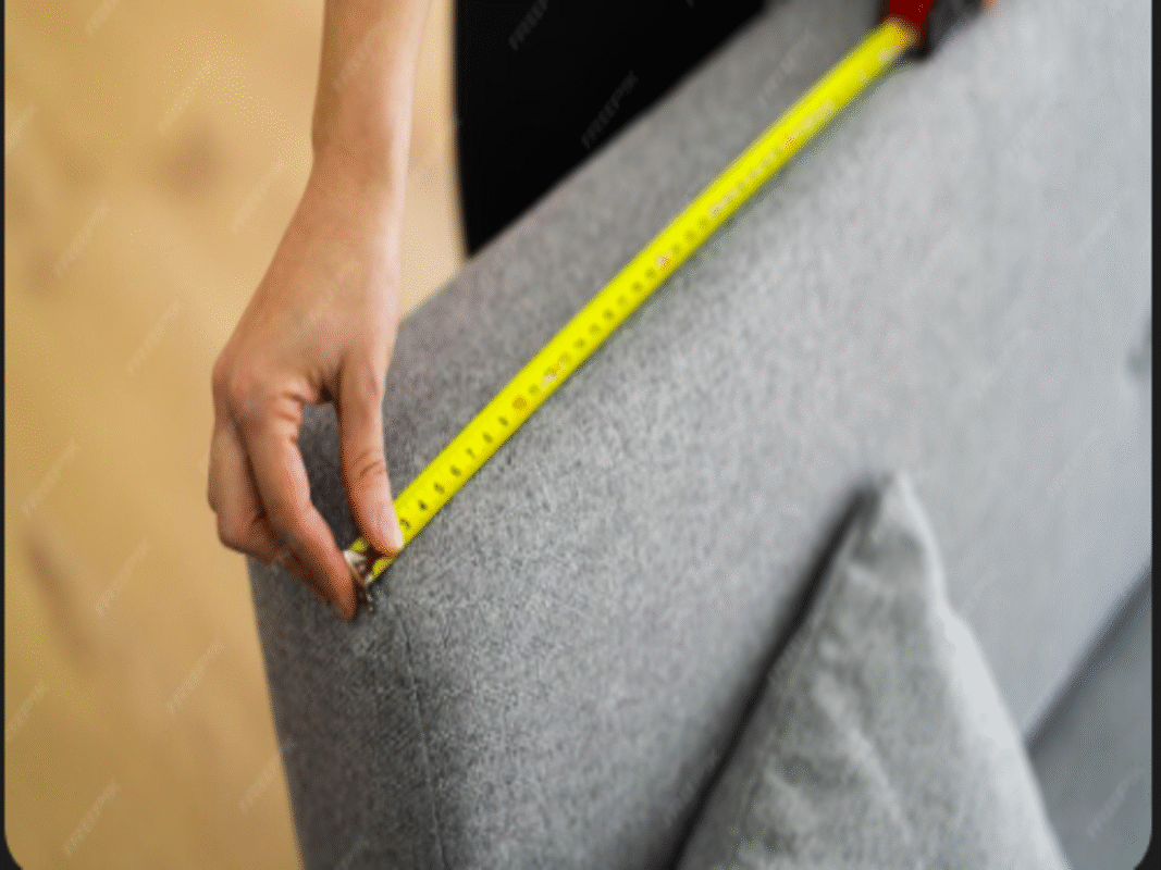 Cómo medir tu sala y sofá: cinta métrica sobre respaldo para elegir el tamaño correcto – Tufá.
