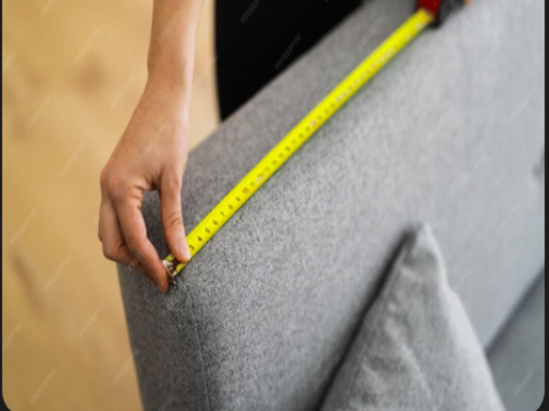 Cómo medir tu sala y sofá: cinta métrica sobre respaldo para elegir el tamaño correcto – Tufá.